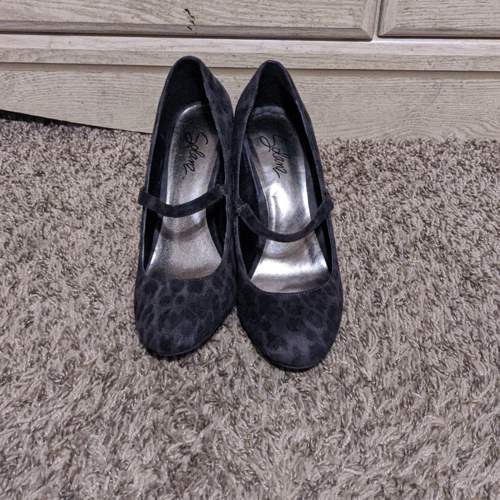 Animal Print Cross Heels